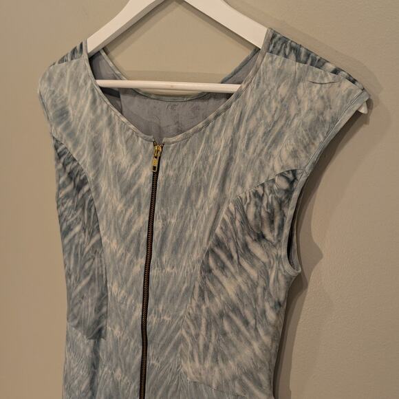 JF & Son Silk Dress Grey Tones Casual Classic Timeless Natural Fiber - Size 6 - Picture 4 of 9